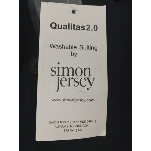 Simon Jersey Blazer Women's XL 24 Navy Blue Suit Jacket Washable New NWT - Picture 9 of 11